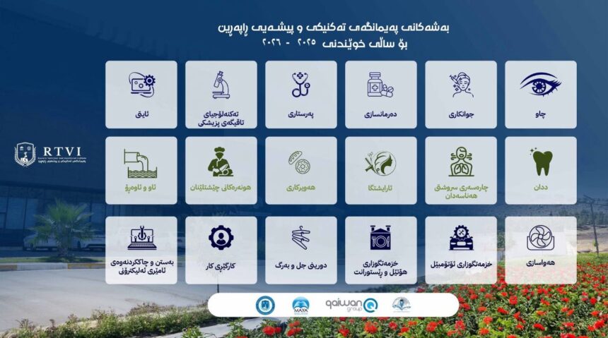 Departments of Raparin Technical and Vocational Institute for the Academic Year 2025-2026